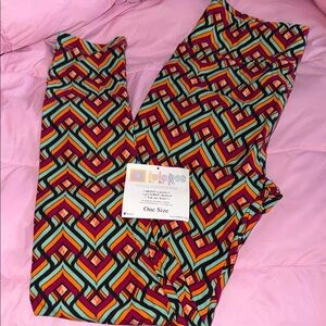 LuLaRoe Colorful Chevron Leggings